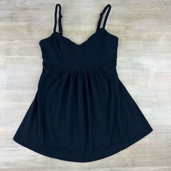 lululemon athletica Black Fitted Ruched Camisole - Picture 1 of 4